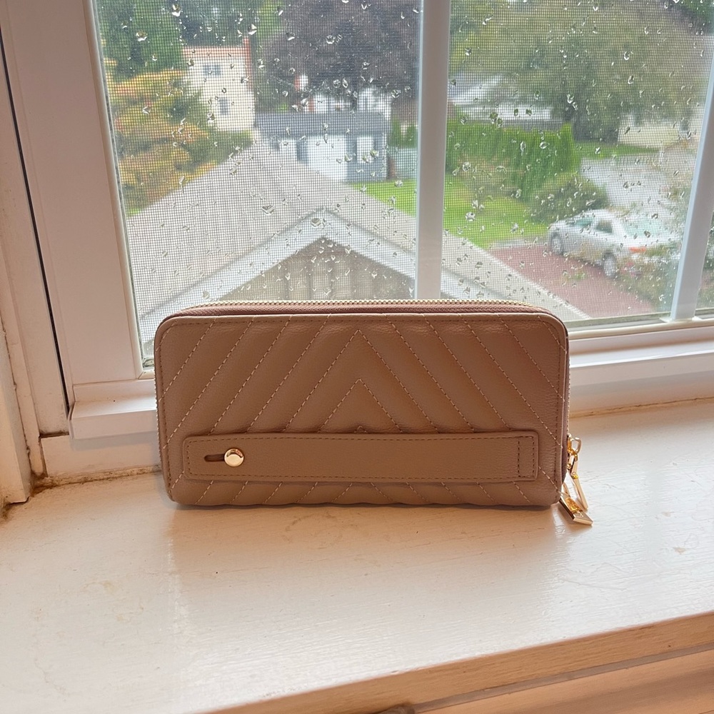 Tan Clutch Wallet